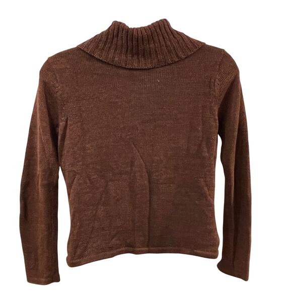 VINTAGE 90s Tiara Int Chicken & Sunflowers Country Charm Cardigan Sweater Size S - Picture 5 of 6